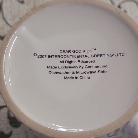 2007 Dear God Kids  InspirationalCeramic Mug - Picture 4 of 4
